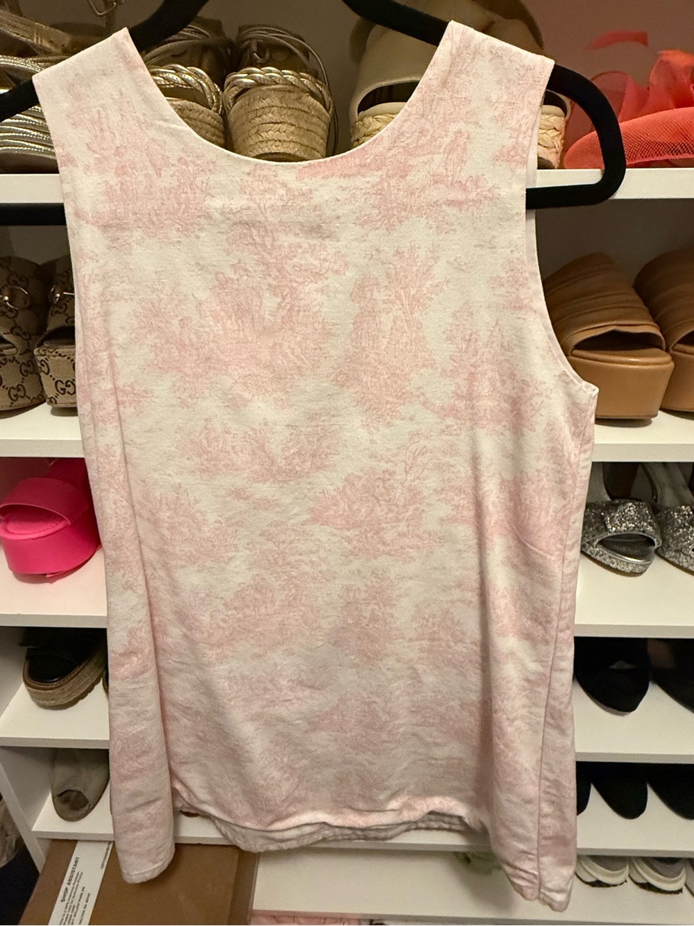 Pink Toile Swing style dress